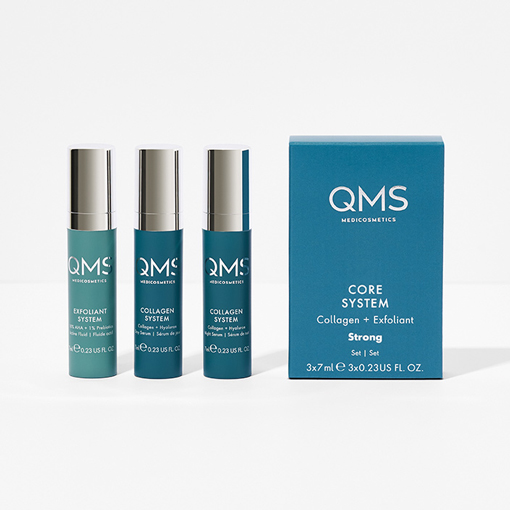QMS Collagen + Exfoliant Set Strong 3x7ml